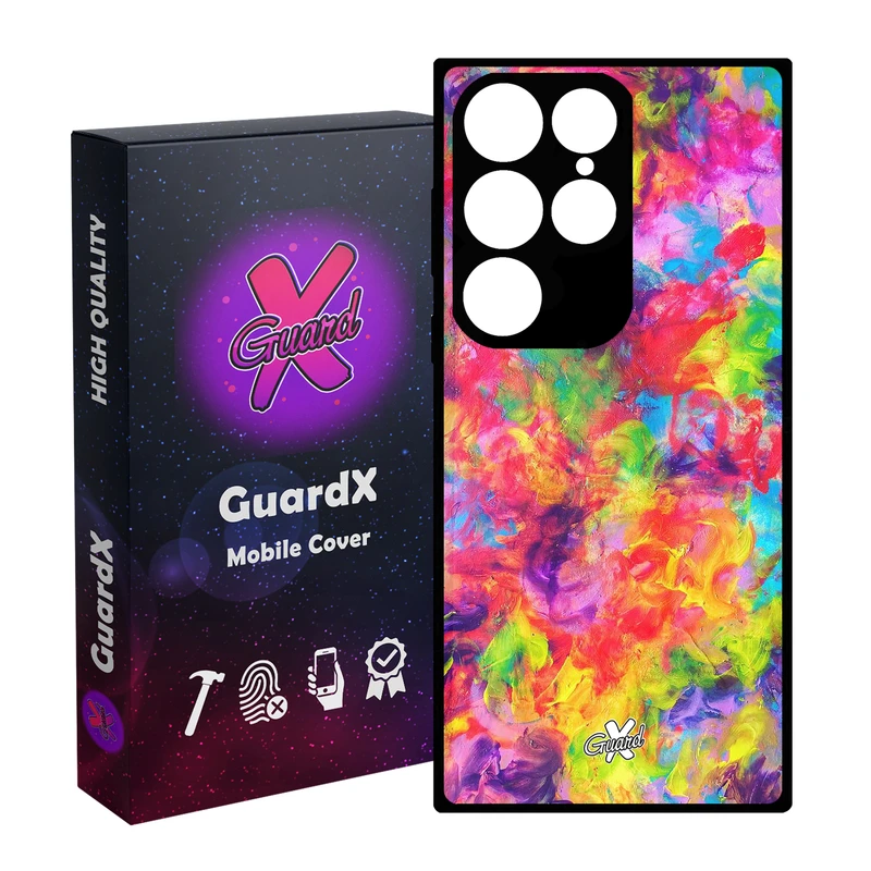کاور گارد ایکس طرح رنگی مدل Glass10390 مناسب برای گوشی موبایل سامسونگ Galaxy S24 Ultra