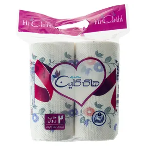 دستمال حوله‌ای های کلین مدل Printed Paper Towel  بسته 2 عددی