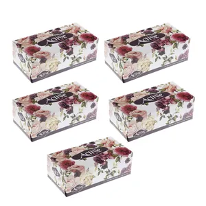 دستمال کاغذی 150 برگ اکتیو مدل Yas Flower بسته 5 عددی