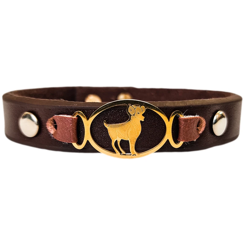 دستبند چرم وارک طرح فروردین مدل سامیا کد rb361