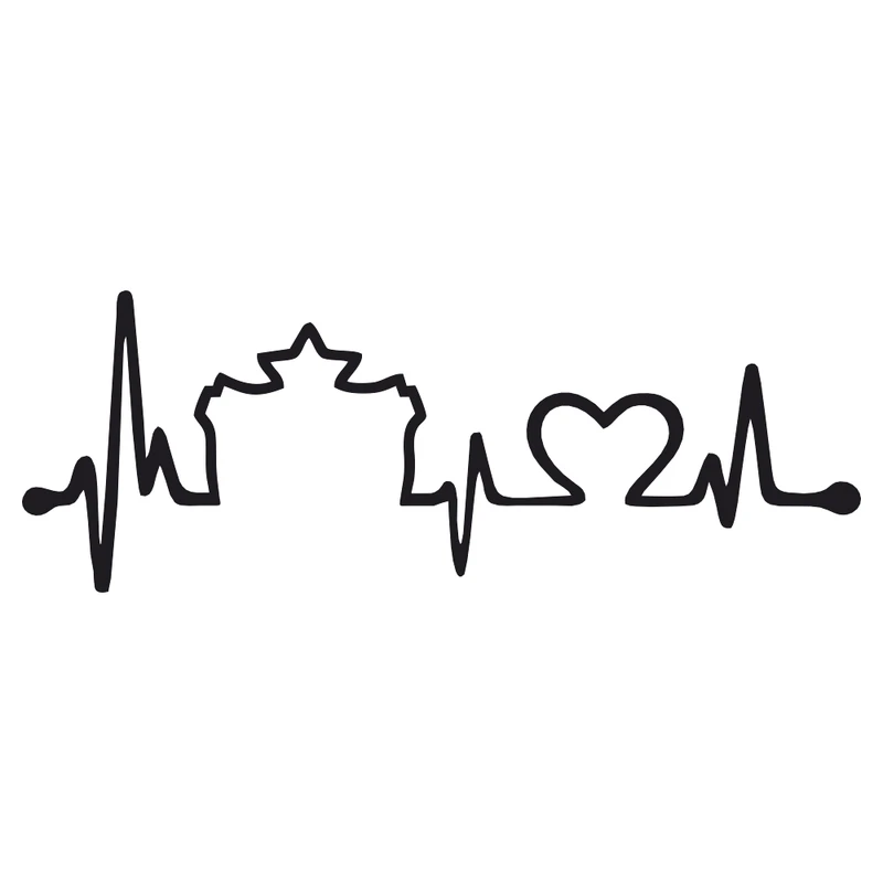 برچسب بدنه خودرو ماتریسیو طرح ضربان قلب کد M39