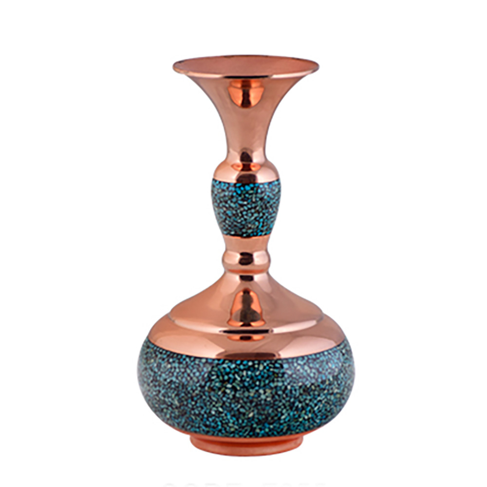 گلدان فیروزه کوبی کد F055