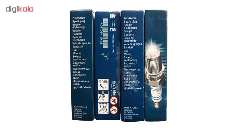 شمع خودرو بوش تک پلاتین پایه بلند مدل FR8SC+42 بسته 4 عددی