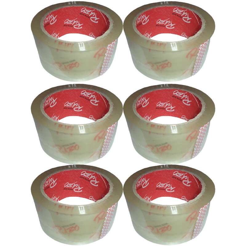 چسب نواری پهن رابو مدل 90Yard بسته 6 عددی