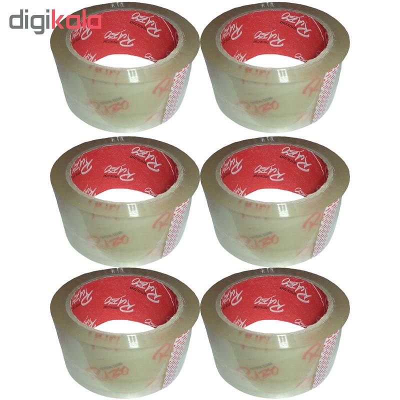 چسب نواری پهن رابو مدل 90Yard بسته 6 عددی