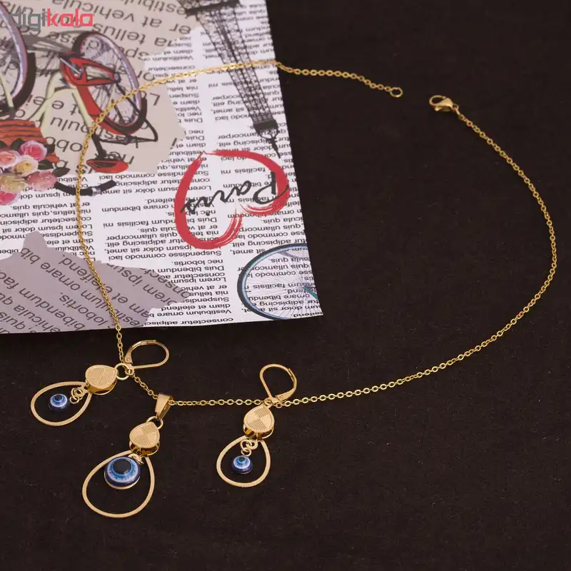 نیم ست طرح چشم نظر کد NS1043