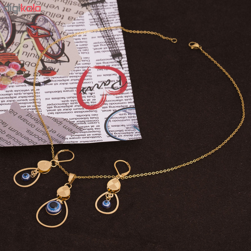 نیم ست طرح چشم نظر کد NS1043