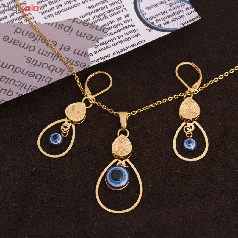 نیم ست طرح چشم نظر کد NS1043