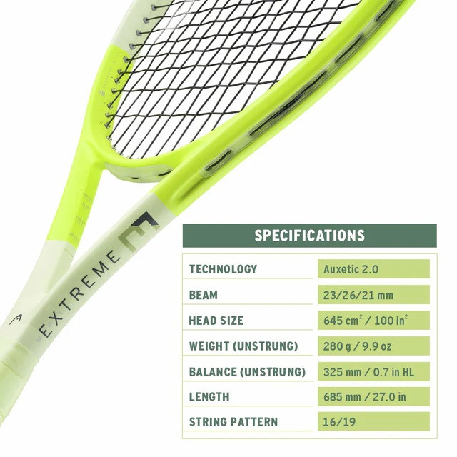 راکت تنیس هد مدل  Extreme MP L 2024