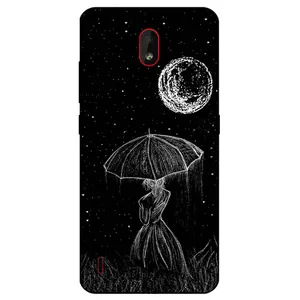Megafone Girl and Moon 1369 Cover For Nokia C1