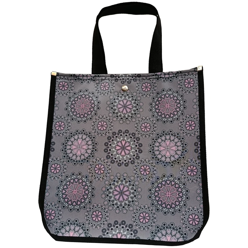 ساک دستی مدل دکمه‌ای طرح اسلیمی