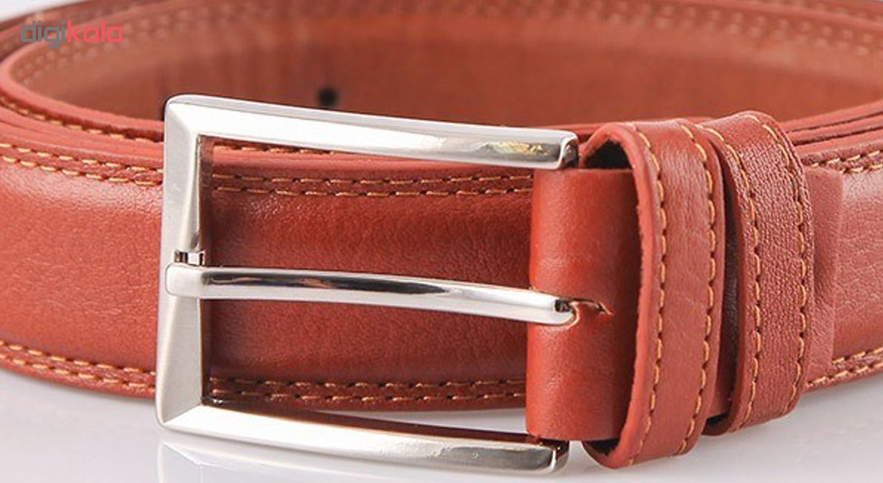 کمربند مردانه چرم ما قهو ه ای -  - 8