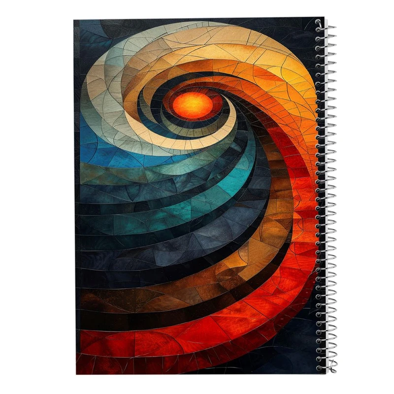 دفتر ژورنال نویسی 50 برگ مدوپد مدل نقطه ای طرح اشکال فانتزی کد DF16158