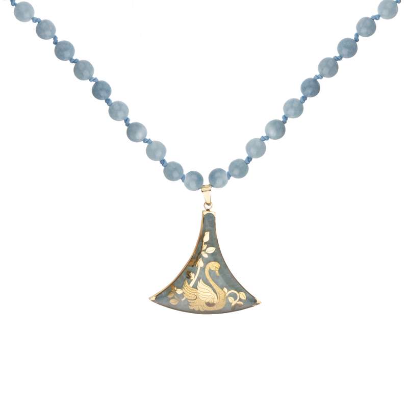 گردنبند زنانه دانژه مدل قو کد ZGND2300042 گردنبند زنانه دانژه مدل قو کد ZGND2300042