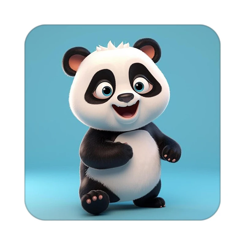 زیر لیوانی کاکتی طرح حیوانات کارتونی مدل mp27191