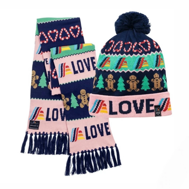 ست کلاه و شال گردن بافتنی دخترانه آلدی مدل Al100