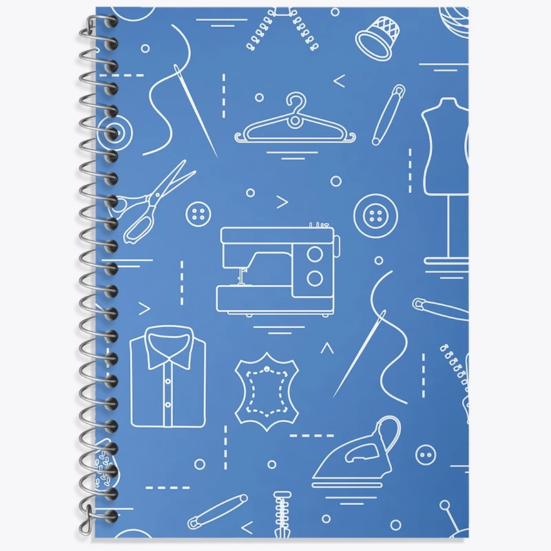 دفتر لغت 50 برگ خندالو طرح خیاطی کد N505