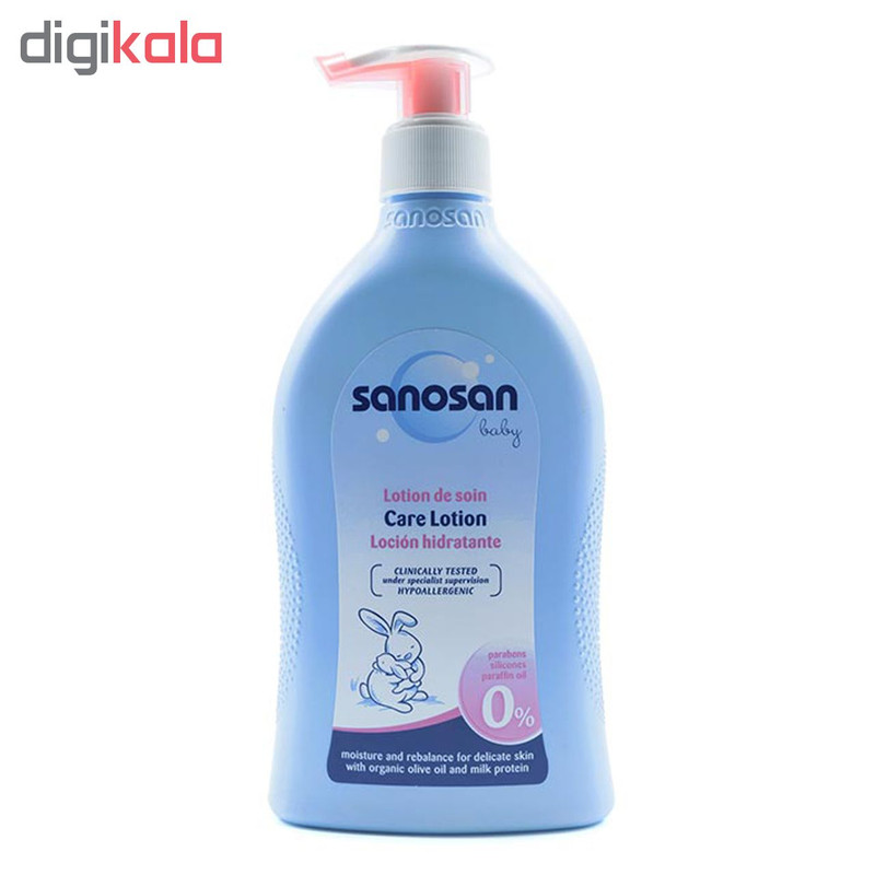 لوسیون مراقبت کننده بدن کودک سانوسان مدل Care Lotion حجم ۴۰۰ میلی لیتر