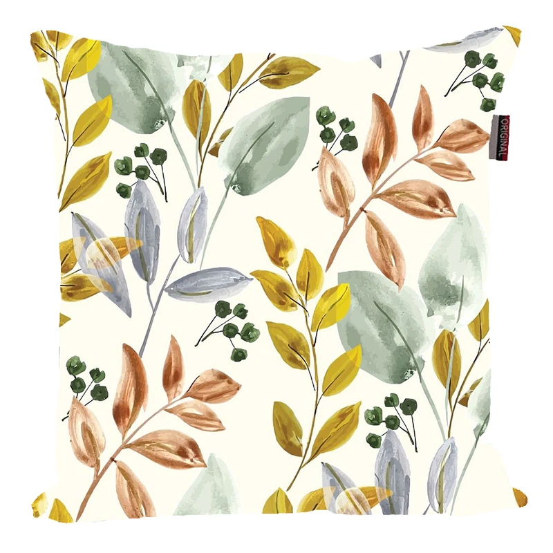 کوسن پاد آفرین مدل فانتزی طرح گل و برگ کد PK40631