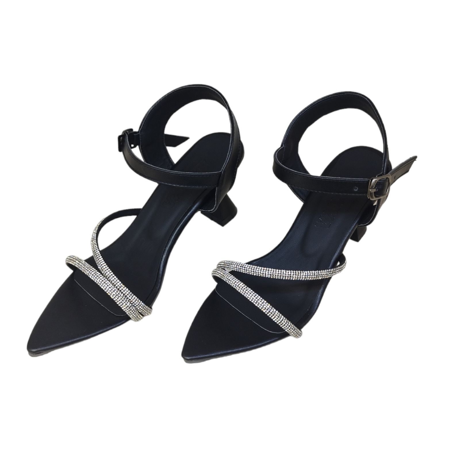 صندل زنانه مدل فرشـــــــــته بیاله نگینی رنگ سبز -  - 15