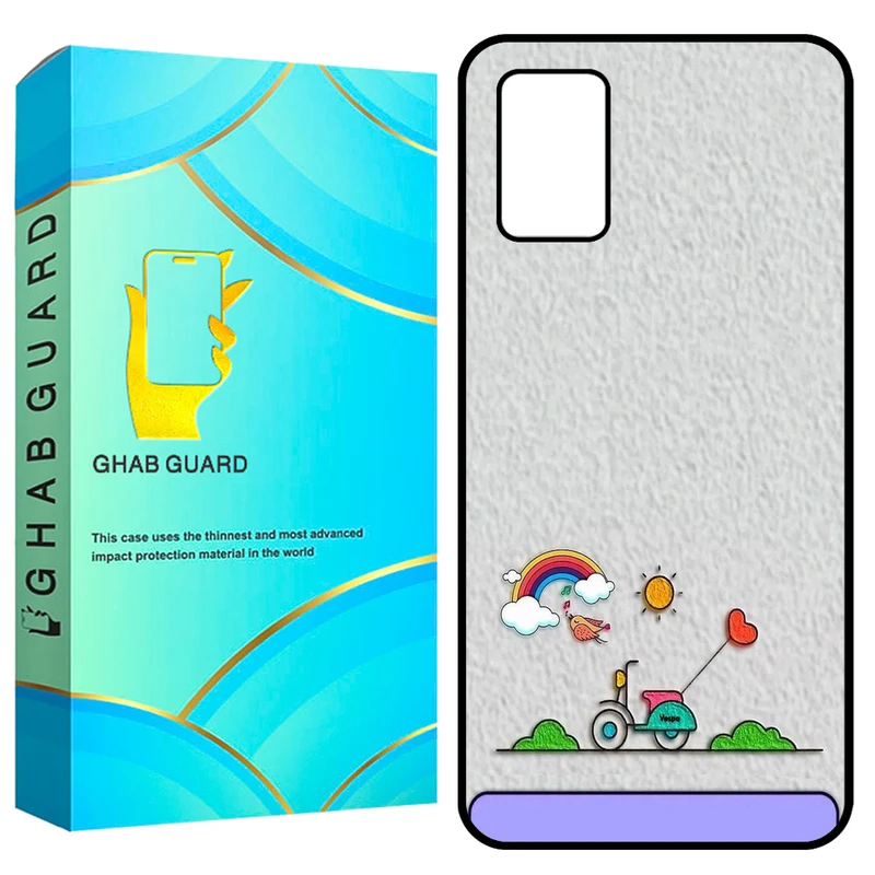 کاور قاب گارد طرح نقاشی مدل GCHPA03S مناسب برای گوشی موبایل سامسونگ Galaxy A02s / M02s / A03s  