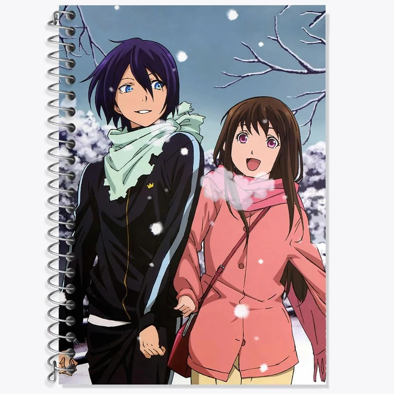 دفتر لغت 50 برگ خندالو مدل یاتو و هیوری و یوکینه انیمه نوراگامی کد 12692