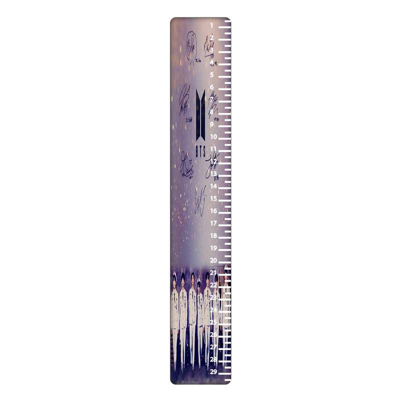 خط کش 30 سانتی متر طرح BTS کد 2158