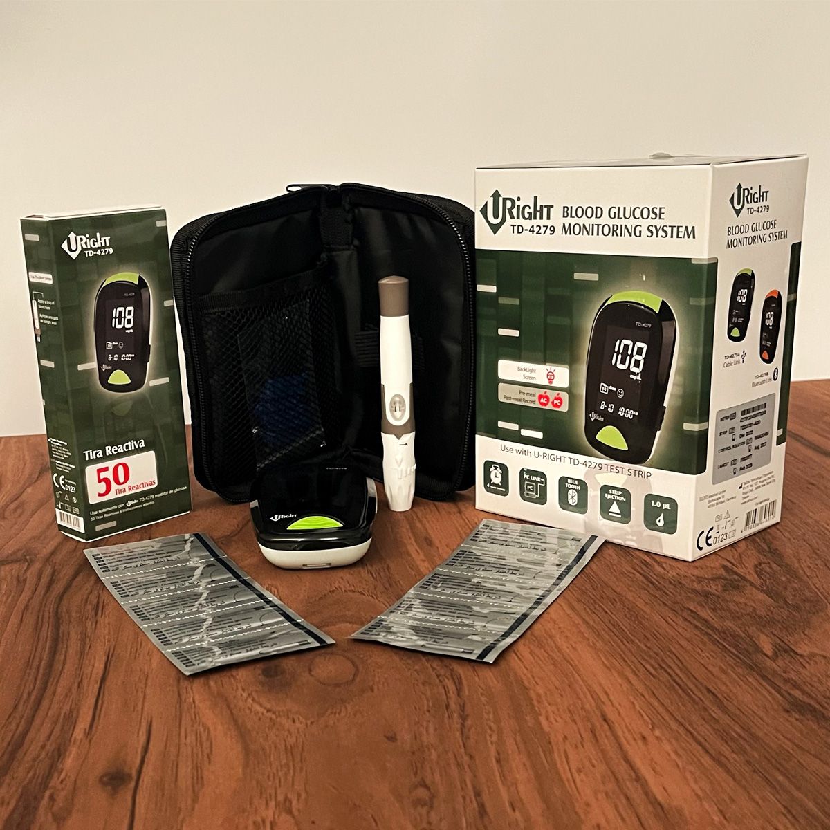 دستگاه تست قند خون یو رایت مدل TD-4279 به همراه نوار بسته 50 عددی - - 7