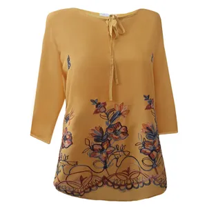 بلوز آستین سه ربع زنانه ماکرو لایت مدل Z1002