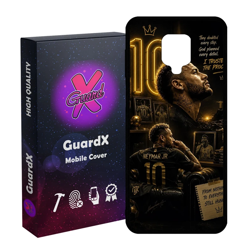 کاور گارد ایکس طرح Neymar مدل 11088 مناسب برای گوشی موبایل شیائومی Redmi Note9 Pro/Note 9 Pro Max/Redmi Note 9S/MI Poco M2 Pro