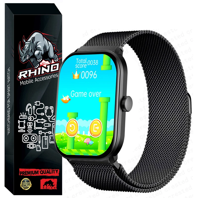 بند راینو مدل Milanese مناسب برای ساعت هوشمند گلوریمی GS1 PRO 2023