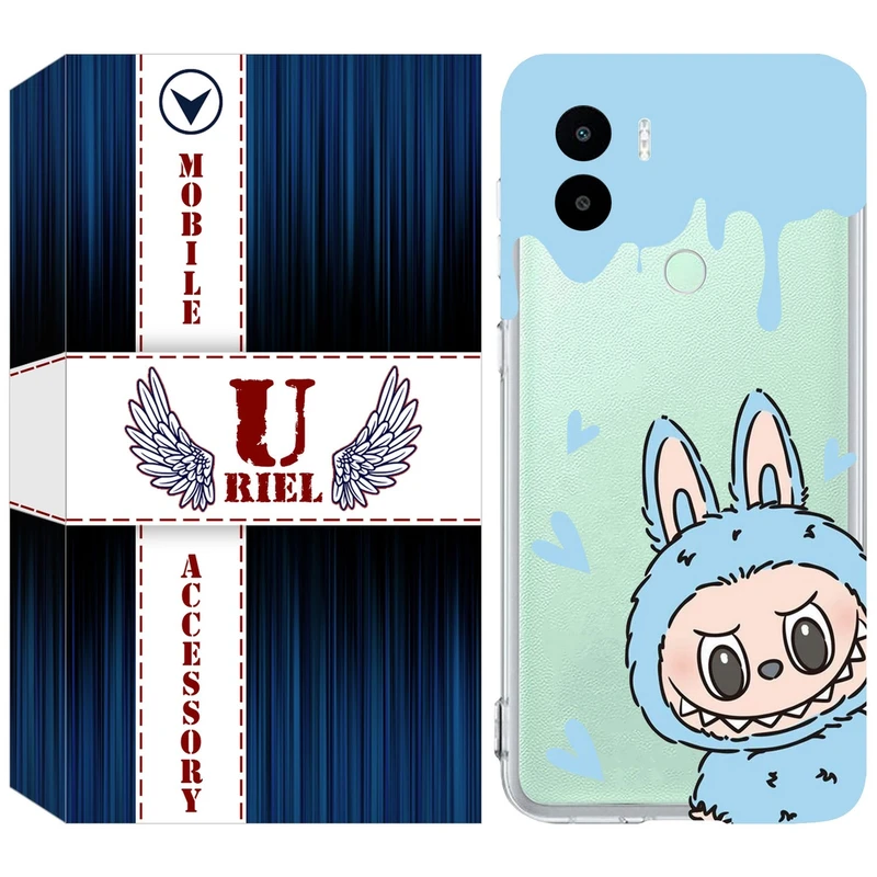 کاور یوریل قاب مدل Clear کد 131 طرح لبوبو مناسب برای گوشی موبایل شیائومی Redmi A1 Plus / A2 Plus