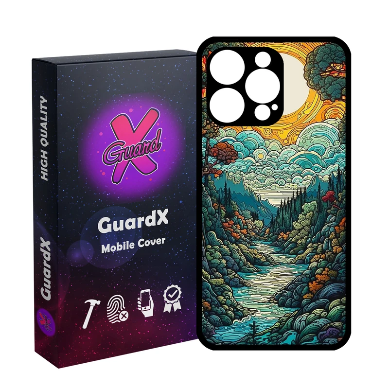 کاور گارد ایکس طرح منظره مدل Glass10767 مناسب برای گوشی موبایل اپل iPhone 14 Pro Max