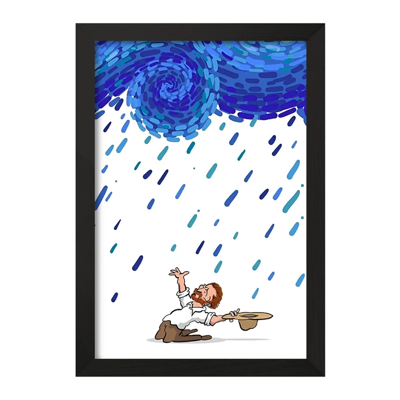 تابلو خندالو مدل ونسان ونگوگ کد F8774