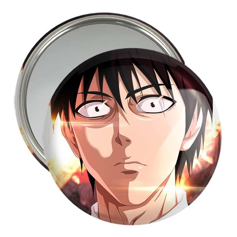 آینه جیبی خندالو مدل سایتاما انیمه مرد تک مشتی One Punch Man  کد 11355