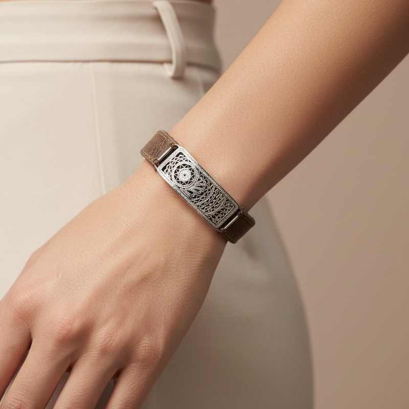 دستبند نقره آرایه مدل آسمان