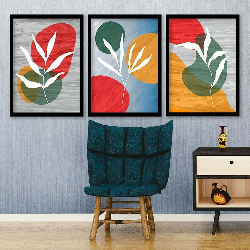 تابلو صبا طرح مدل دکوراتیو کد 244 مجموعه 3 عددی