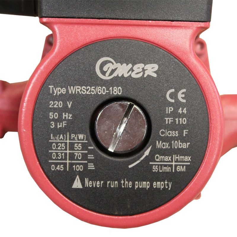 پمپ سیرکولاتور ایمر مدل WRS 25/60-180 پمپ سیرکولاتور ایمر مدل WRS 25/60-180