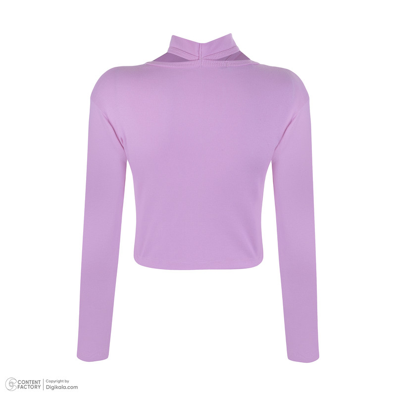 بلوز آستین بلند زنانه پپا مدل Choker رنگ صورتی