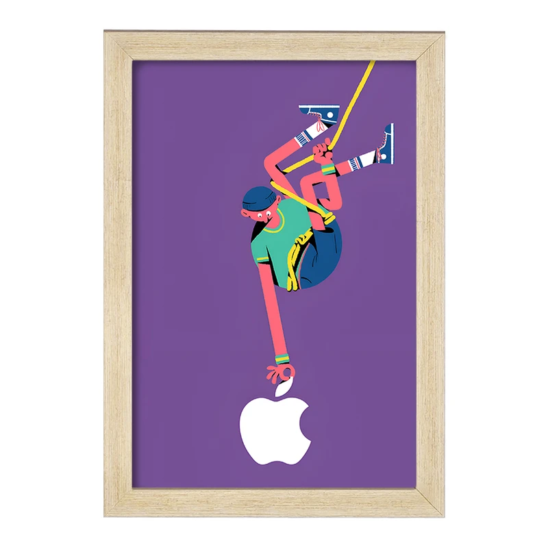 تابلو خندالو مدل کوهنورد کد F8853