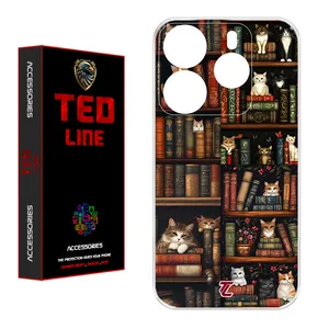 کاور تدلاین طرح گربه کد 1188 مناسب برای گوشی موبایل شیائومی Redmi Note 14 4G