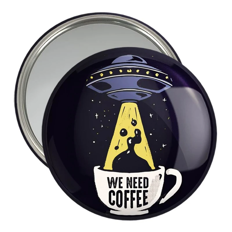 آینه جیبی خندالو مدل قهوه Coffee  کد 21990