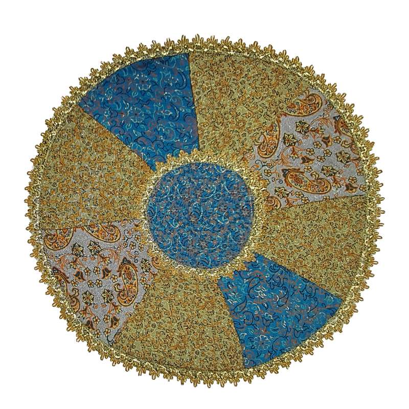 رومیزی ترمه مدل چهل تکه نسترن کد W134