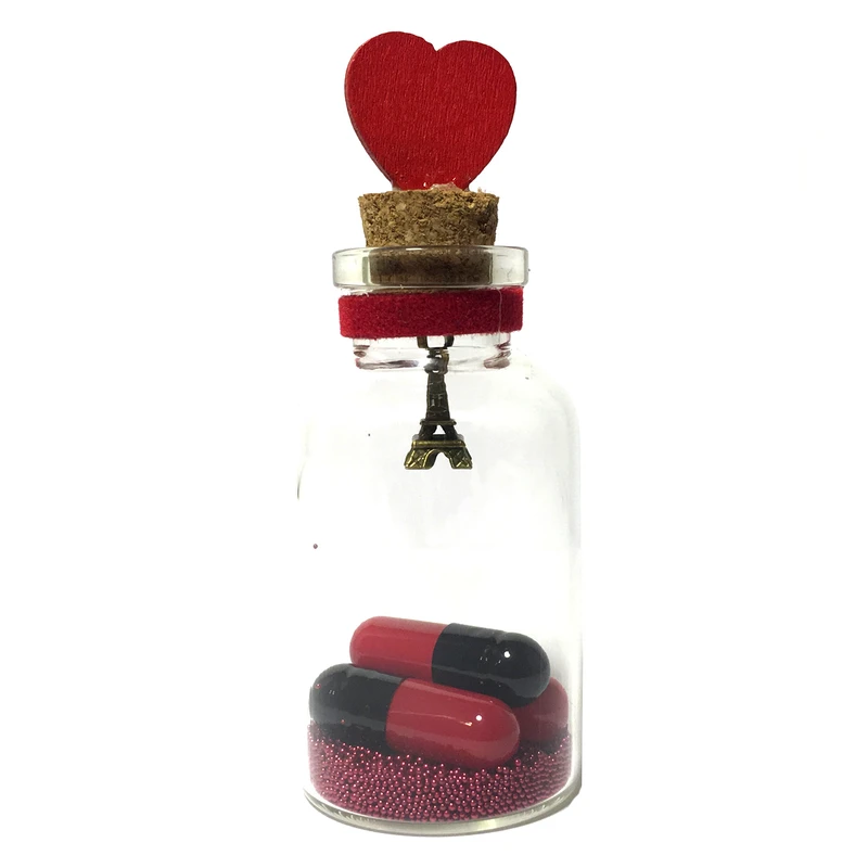 بطری دکوری طرح ایفل مدل Bottle Love16