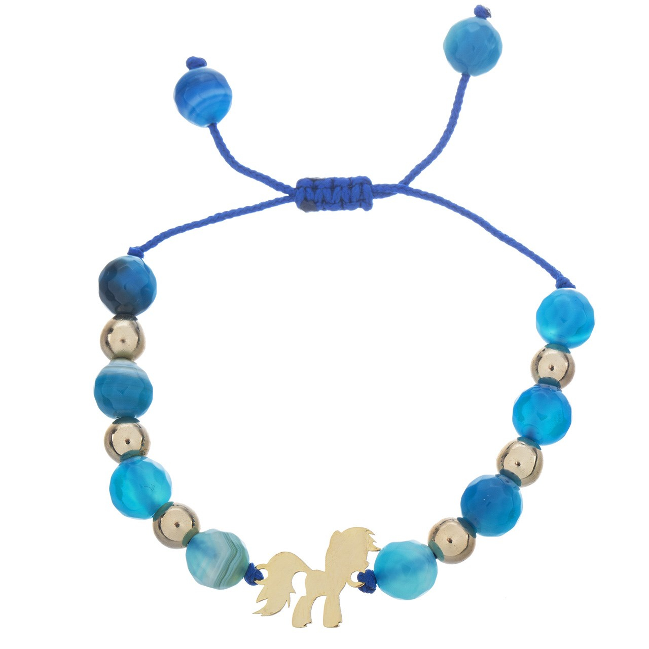 دستبند طلا 18 عیار دخترانه مایا ماهک مدل MB0714