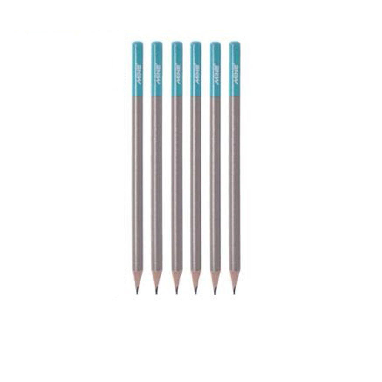 مداد مشکی ماین مدل PC812 بسته 6 عددی به همراه پاکن اتودی تولیپ