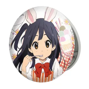 آینه جیبی خندالو طرح انیمه فروشگاه تاماکو مدل تاشو کد 24273 