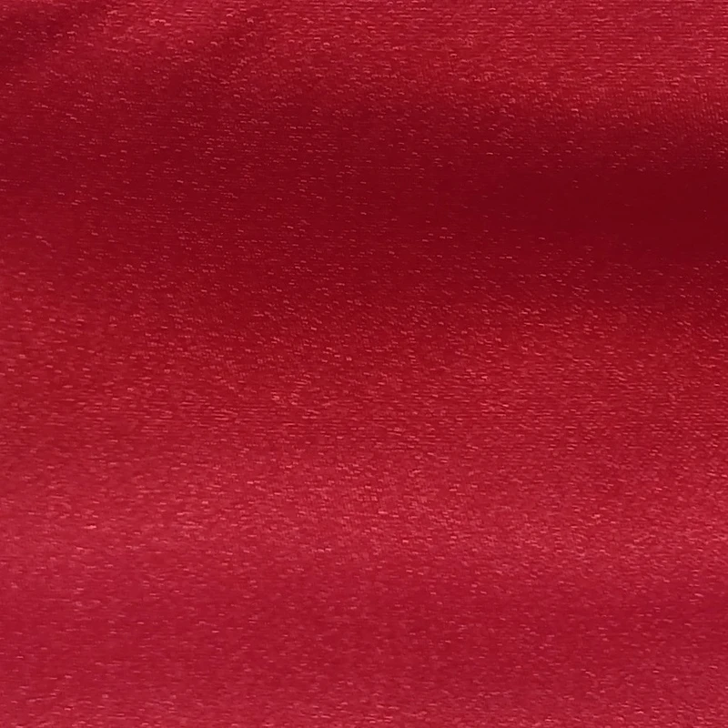 پارچه لباس عرض ۳ متر مدل ساتن ساده رنگ قرمز