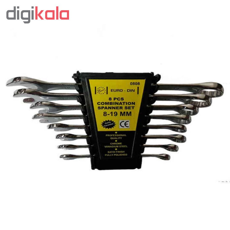 مجموعه 8 عددی آچار یکسر رینگی و یکسر تخت مدل 01 مجموعه 8 عددی آچار یکسر رینگی و یکسر تخت مدل 01