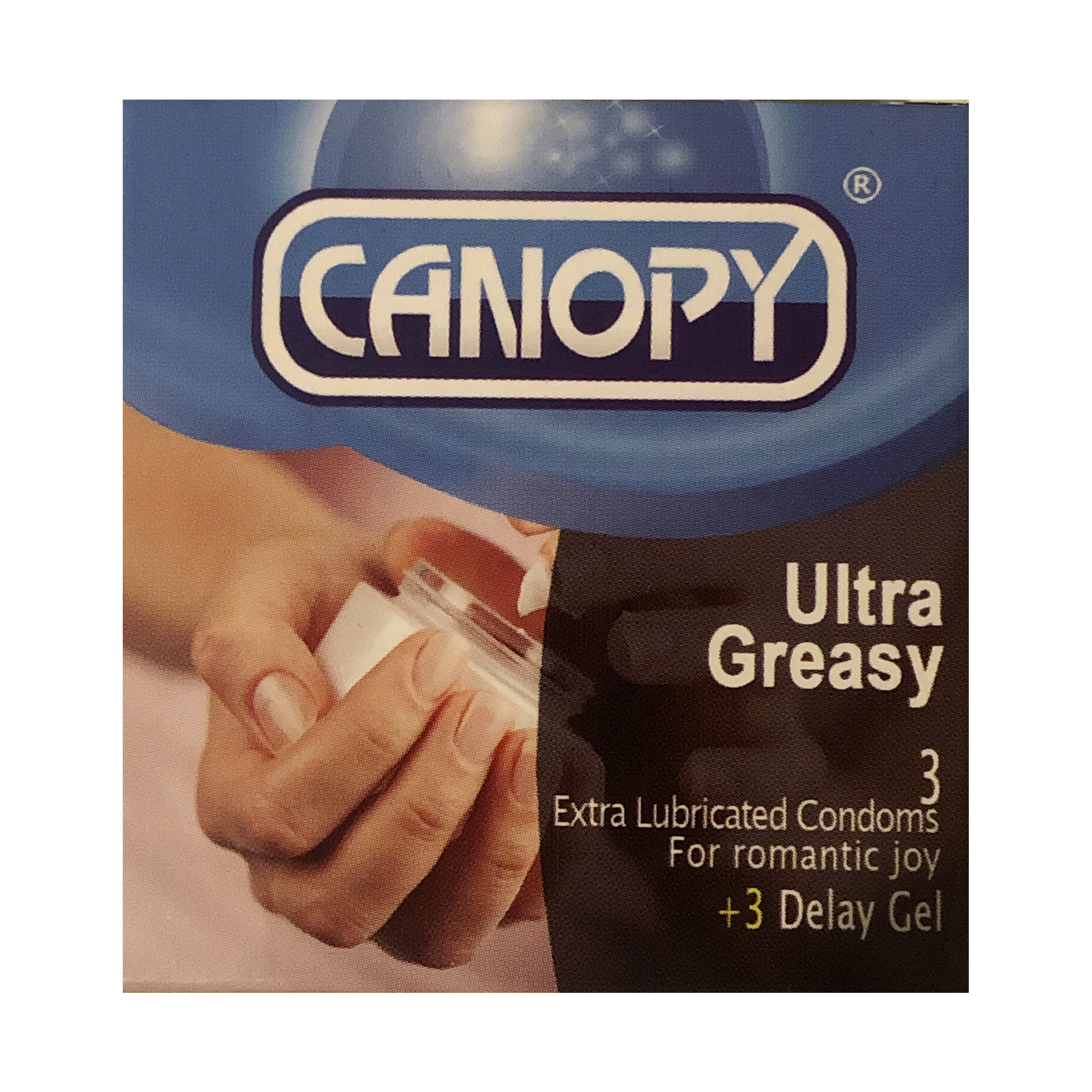 کاندوم کنوپی مدل Ultra Greasy بسته 3 عددی به همراه ژل تاخیری